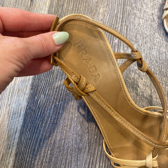 Prada Wedges - Tan, Size 37 - Picture 8 of 9